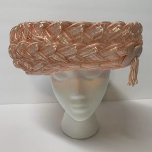Ranleigh Vintage Rafia Wide Rolled Brim Hat